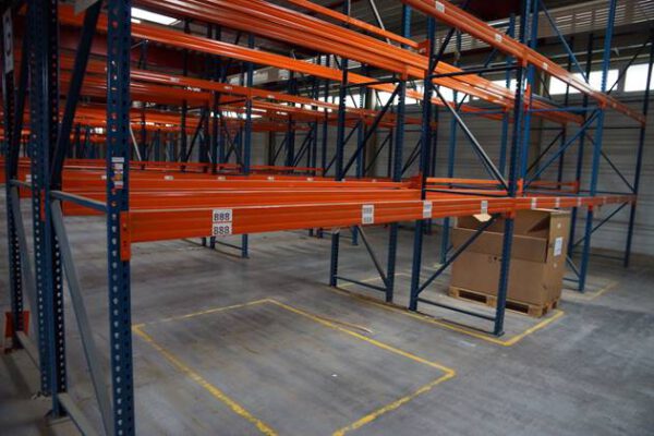 Palettenregal, Jungheinrich Hubertus, max. 1.232  Palettenstellplätze, Rahmenhöhen ca. 4,50m bis 5m, mind. 600kg pro Palette – gebraucht - : – Bild 3