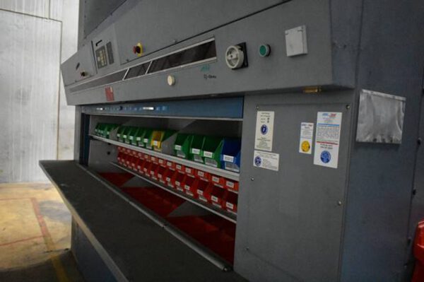 2 Stück Schwerlast - Lagerpaternoster, Zippel, ca. 7m hoch, 500kg pro Gondel – gebraucht -: – Bild 3