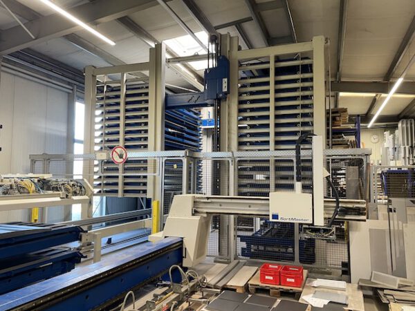 automatischer Blechlagerturm (Doppelturm), Stopa, für Bleche max. 1,50m x 3m, 3 To. Kassette, 34 Lagerplätze – gebraucht - : – Bild 3