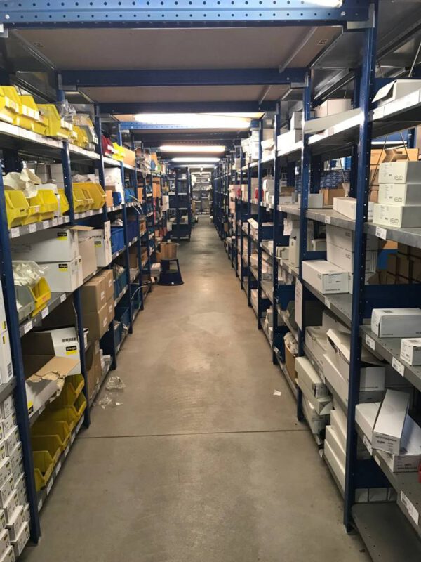Fachbodenregalanlage mit Bühnenfläche, Meta, ca. 325m2, – gebraucht - : – Bild 3