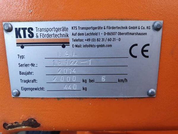 3 Stück 2 To Industrieanhänger / Schwerlasttransportanhänger für innerbetrieblichen Transport mit Planenaufbau– gebraucht - : – Bild 3
