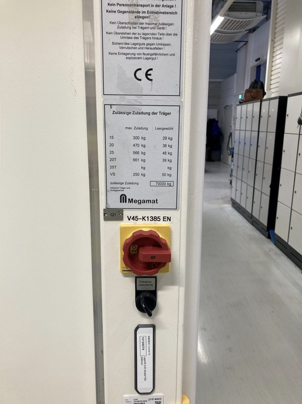 Liftsystem, Megamat, Tablargröße: 2,24 x 0,61m, Höhe ca. 4,26m, 360kg / Tablar – gebraucht - : lagertechnik Liftsystem, Megamat, Tablargröße: 2,24 x 0,61m, Höhe ca. 4,26m, 360kg / Tablar – gebraucht - : – Bild 3