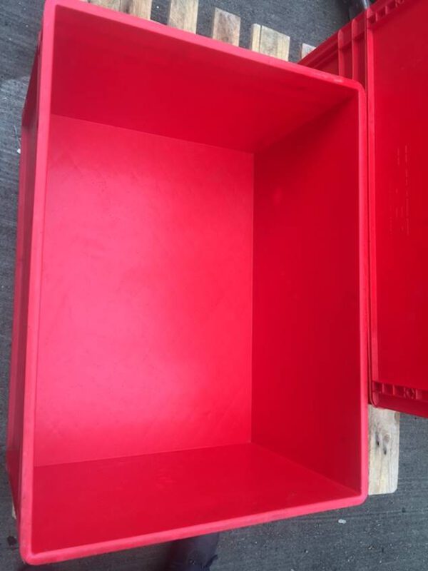 ca. 600 Stk. Stapelbehälter, Eurobehälter geschlossen, EG 86/42, rot – gebraucht - : – Bild 3