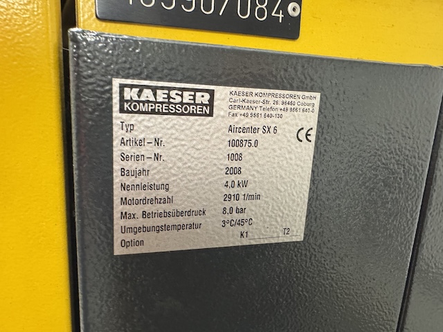 Schraubenkompressor, Kaeser, Aircenter SX 6, Kompakte All-in-One-Lösung – gebraucht - : lagertechnik Schraubenkompressor, Kaeser, Aircenter SX 6, Kompakte All-in-One-Lösung – gebraucht - : – Bild 3