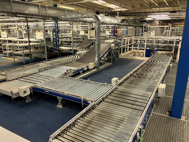 600m Fördertechnikanlage, Packstraße, SSI Schäfer, – gebraucht - lagertechnik 600m Fördertechnikanlage, Packstraße, SSI Schäfer, – gebraucht - – Bild 3