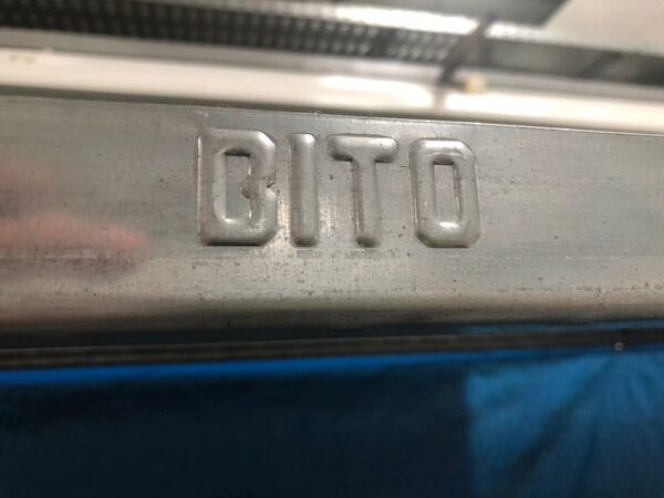 300 Felder Fachbodenregale, Bito, ca. 2m hoch, Böden 60x 1,28m – gebraucht - : – Bild 3