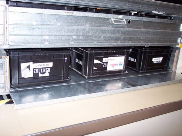 2 Stück Lagerpaternoster, Hänel, ca. 3,80m hoch, 225 bzw. 250kg pro Gondel – gebraucht -: – Bild 3