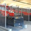 „Schuhsorter“ bzw. Linear Sorter, bis zu 7.500 Sendungen pro Std., Van der Lande, inkl. 20 St. Teleskopgurtförderer, Volumenscanner, Waage – gebraucht - : – Bild 2