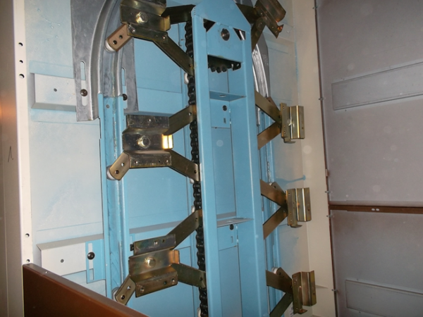 noch 3 von 4 Stück Lagerpaternoster, Kardex (Bellheimer), 4,51m hoch, 115 - 140kg pro Gondel – gebraucht -: – Bild 3