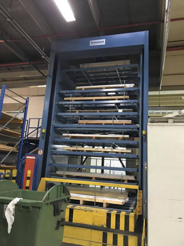 DORNIEDEN Blechlagerturm für Blechtafeln 1,50 x 3m, max. 12 Kassetten, 1,5to / Kassette – gebraucht - : – Bild 3
