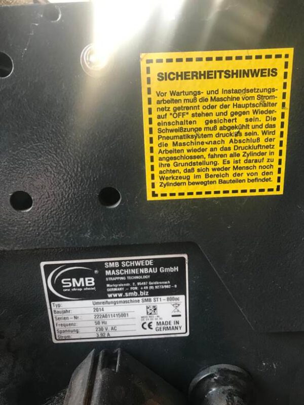 automatische Kartonumreifer, SMB– gebraucht - : – Bild 3