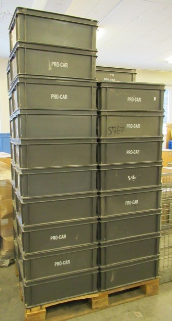 1.500 Stück, RAKO-Behälter, 600x400x220mm – gebraucht - : lagertechnik