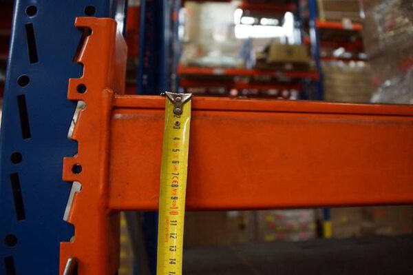 Palettenregal mit Quereinlagerung, SLP, bis zu 4.300 Stellplätze, 1.000kg / Palette, 7,50m hoch, mit Tiefenstegen– gebraucht - : – Bild 4