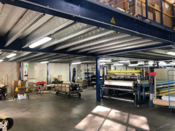 Stahlbaulagerbühne, Junheinrich, ca. 556m2 mit Spanplatten, 800kg/m2 – gebraucht - : – Bild 4
