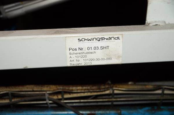 Scherenbubtisch mit angetriebene Rollenbahn – gebraucht - – Bild 4