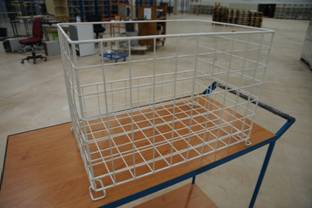 1.500 Stück stapelbare Drahtgitterkörbe, 600 x 400 x 400mm, z.B. für Lagerung und Absortieren von Textilien - gebraucht- : lagertechnik