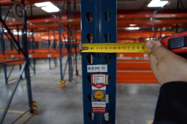 Palettenregal, Jungheinrich Hubertus, max. 1.232  Palettenstellplätze, Rahmenhöhen ca. 4,50m bis 5m, mind. 600kg pro Palette – gebraucht - : – Bild 4