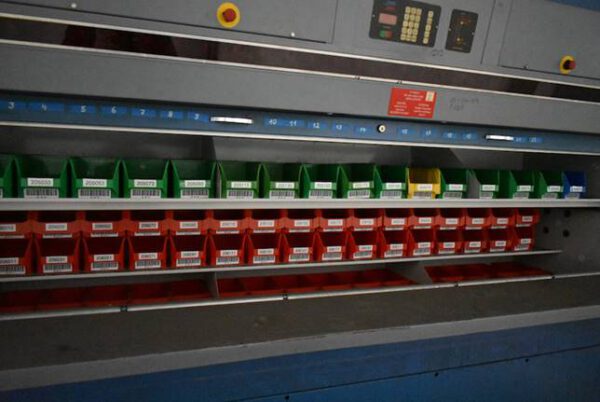2 Stück Schwerlast - Lagerpaternoster, Zippel, ca. 7m hoch, 500kg pro Gondel – gebraucht -: – Bild 4