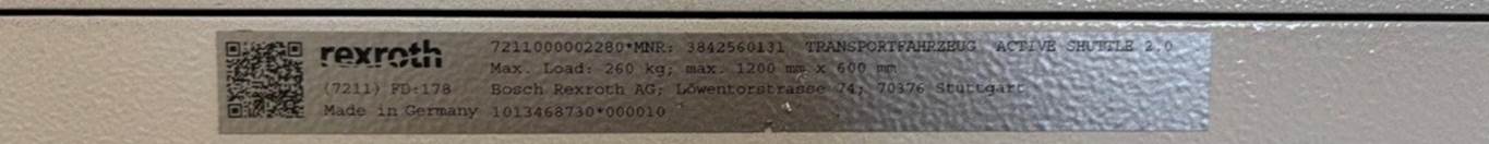 Transportfahrzeug / autonomer mobiler Roboter (AMR), ActiveShuttle 2.0, Bosch Rexroth – gebraucht - : lagertechnik Transportfahrzeug / autonomer mobiler Roboter (AMR), ActiveShuttle 2.0, Bosch Rexroth – gebraucht - : – Bild 4