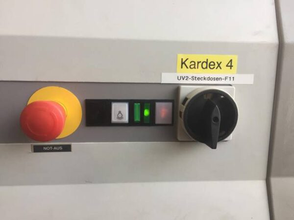 2 Stück Lagerpaternoster, Kardex (Bellheimer), 4,15m hoch, 180 bzw. 650kg pro Gondel – gebraucht -: – Bild 5