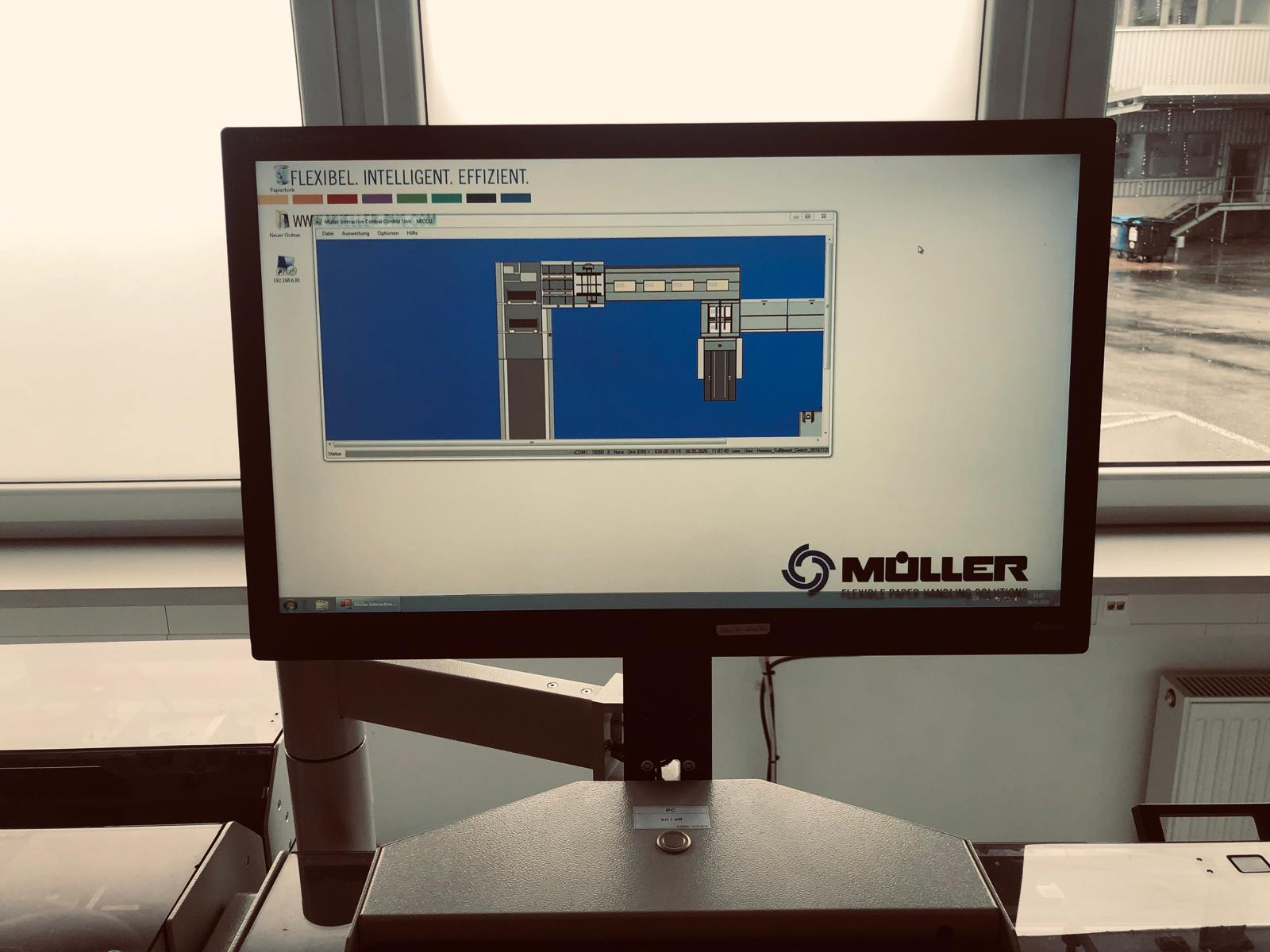 Müller-Dokument-Logistik-System, Kuvertiermaschine – gebraucht - : lagertechnik Müller-Dokument-Logistik-System, Kuvertiermaschine – gebraucht - : – Bild 4