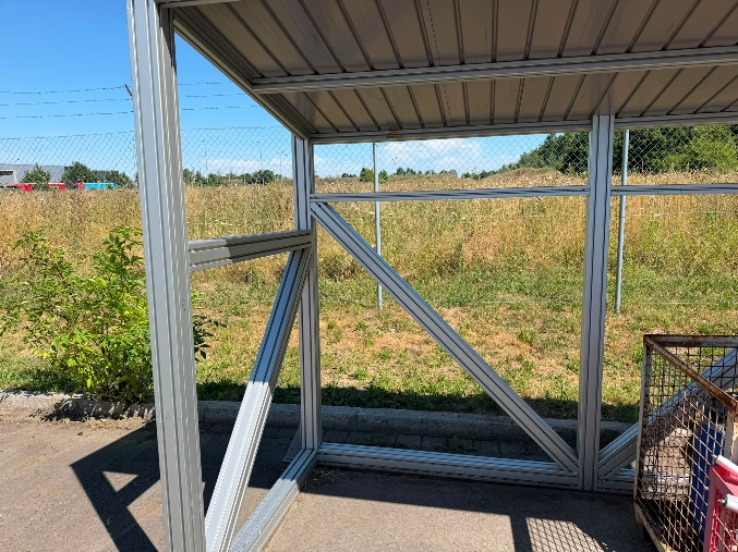 Überdachung / Unterstand / Raucherstand / Müllplatz – gebraucht - : lagertechnik Überdachung / Unterstand / Raucherstand / Müllplatz – gebraucht - : – Bild 4