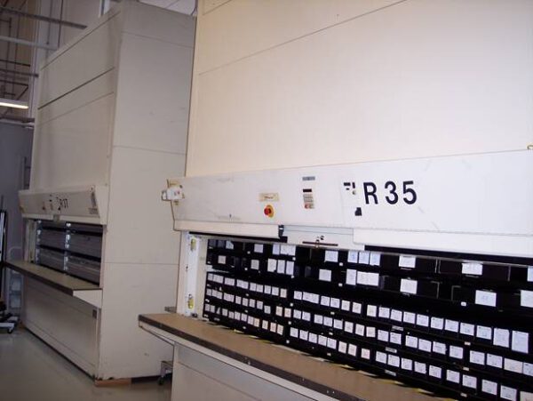 2 Stück Lagerpaternoster, Hänel, ca. 3,80m hoch, 225 bzw. 250kg pro Gondel – gebraucht -: – Bild 4