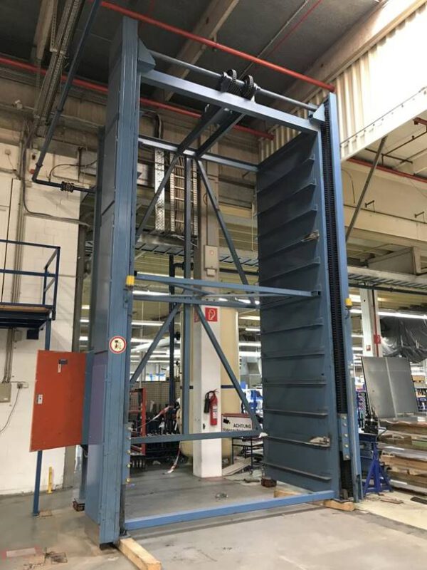 DORNIEDEN Blechlagerturm für Blechtafeln 1,50 x 3m, max. 12 Kassetten, 1,5to / Kassette – gebraucht - : – Bild 4