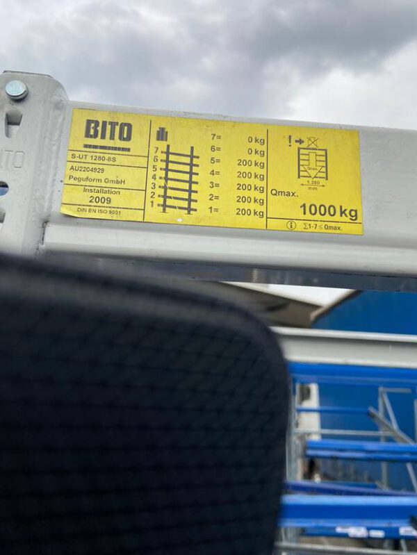 4 Stück rollbare Bito Durchlaufregal bzw. Bereitstellregale – gebraucht - : – Bild 4