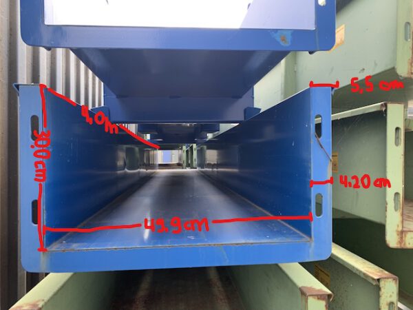 20 Sück, 4m Langgutkassette, bzw. Gestelle zur Lagerung und Transport von Langgut, Bito – gebraucht - : lagertechnik
