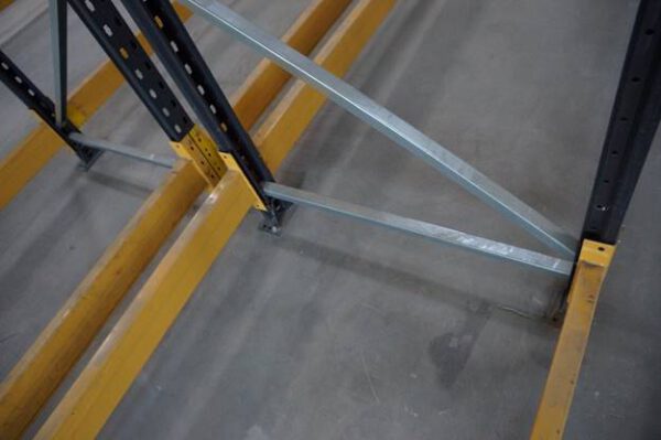 Palettenregal, Rahmenhöhe 5,70m. mind. 500kg / Palette, max. 399 Stellplätze – gebraucht - : – Bild 5