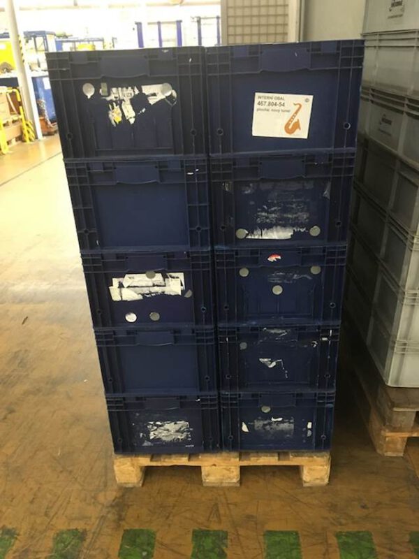 über 1.300 St, Allibert VDA R-KLT 6429 = 600x400x280mm, stapelbar – gebraucht - : – Bild 5