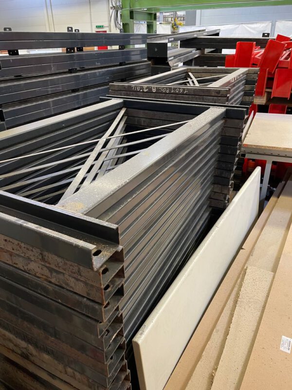 Kragarmregale, sipag, ein- und zweiseitig, 1.000kg / Arm, Höhe 5,50m, eingehängte Arme – gebraucht - : – Bild 6