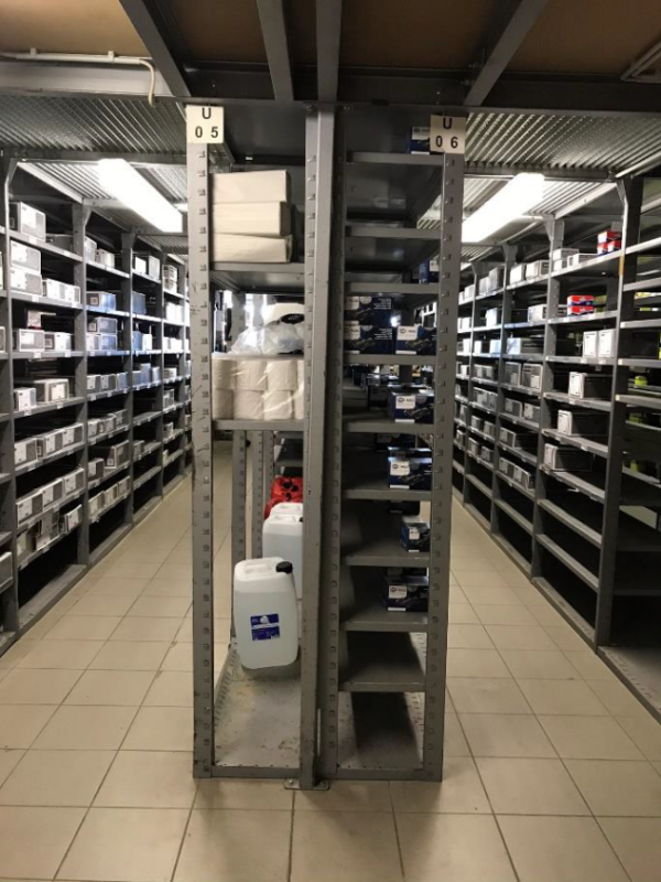 Fachbodenregalanlage, SSI Schäfer Regalanlage R 4000, 2 Ebenen – gebraucht - : – Bild 5