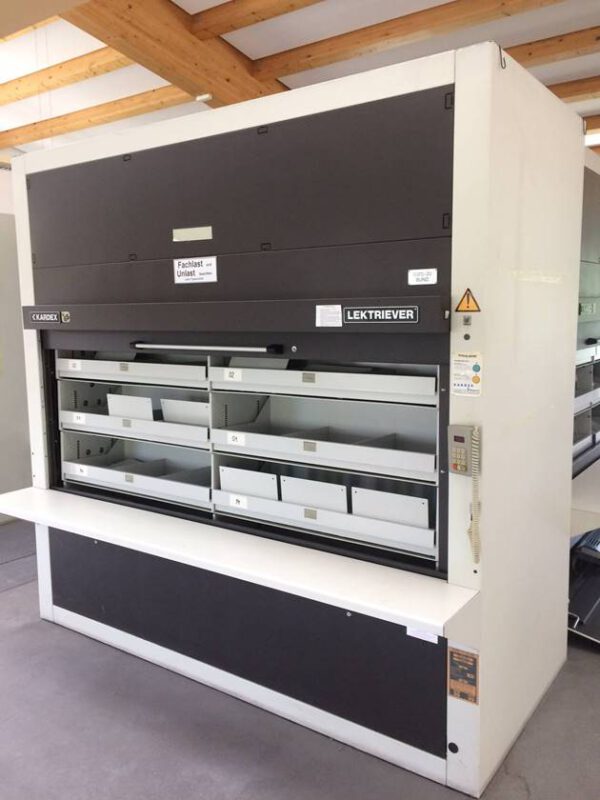 12 Stück Lagerpaternoster, Lista, 4m hoch, 450kg pro Gondel – gebraucht -: – Bild 5