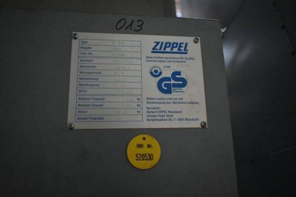 2 Stück Schwerlast - Lagerpaternoster, Zippel, ca. 7m hoch, 500kg pro Gondel – gebraucht -: – Bild 5