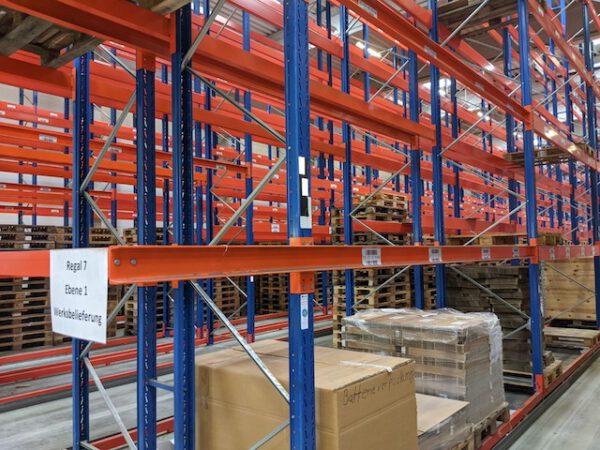 Palettenregal, SLP, ca. 7m hoch, 600kg / Palette, 3,60m Traversen, ca. 4.080 Stellplätze – gebraucht – : – Bild 5