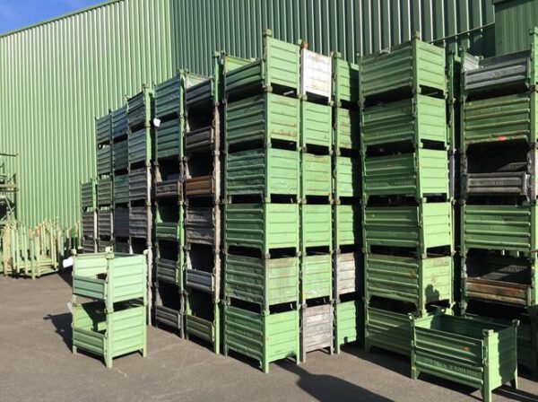 über 800 St. Metallbehälter bzw. Boxen (Typ: 1289, 866,853, 186, 1286) bzw. für Langgut, stapelbar - gebraucht- : – Bild 5