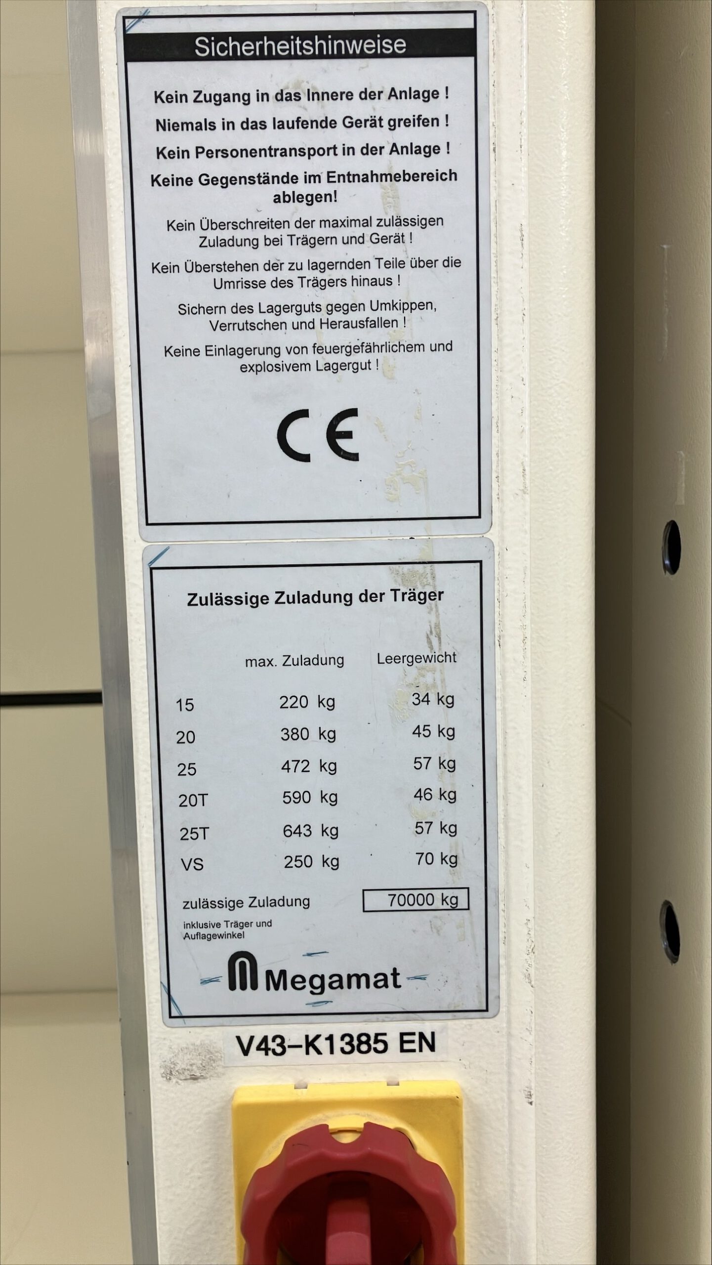 Liftsystem, Megamat, Tablargröße: 2,24 x 0,61m, Höhe ca. 4,26m, 360kg / Tablar – gebraucht - : lagertechnik Liftsystem, Megamat, Tablargröße: 2,24 x 0,61m, Höhe ca. 4,26m, 360kg / Tablar – gebraucht - : – Bild 5