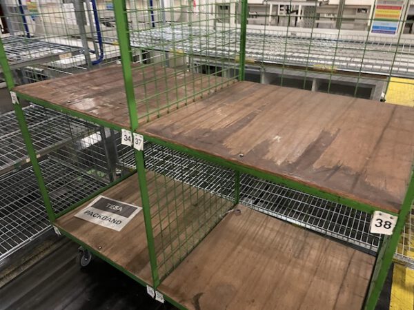 6 Stück Kommissionierwagen mit 4 Fächern und teilweise eine schräge Ablage oben – gebraucht – : – Bild 5