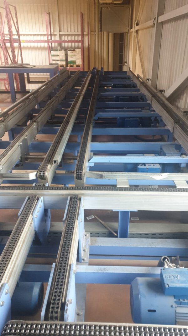 400m angetriebene Euro – Palettenfördertechnik, 1 Tonne / Palette - gebraucht - : – Bild 5