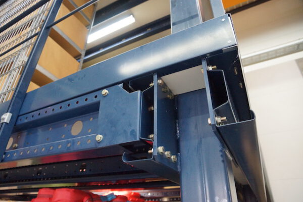 Lagerbühne, Bodenebene plus 2 Ebenen, 500kg/m2, Grundfläche 56m – gebraucht - : – Bild 5