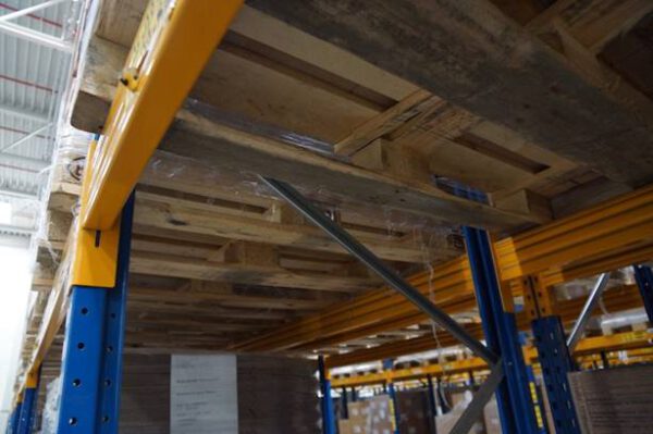 Palettenregal, Jungheinrich MP, ca. 4.000 Stellplätze, ca. 7 bis 8m hoch, 750kg / Palette – gebraucht - : – Bild 6