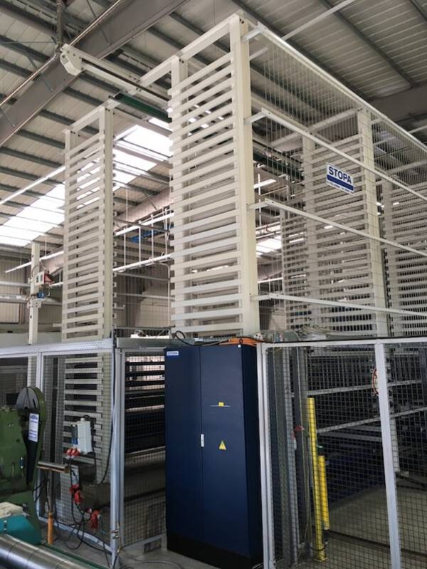 autom. Blechlager, STOPA, 3 to / Kassette, bis 733 Paletten, für Bleche im Mittelformat 1,50m x 3m – gebraucht - : – Bild 5