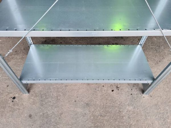 über 1.800 Felder Fachbodenregale, Regalwerk / Berger, Typ Bert, 1m und 1,28m x 0,50m, 150kg, verschiedene Höhen 2m / 2,32m und 2,50m, ca. 9.240 Stück Fachböden – teils Neuware teils gebraucht - : – Bild 5