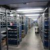 3 – stockige Fachbodenregalanlage, SSI Schäfer, ca. 699 Felder mit Aufzug, Freifläche im 2ten OG – gebraucht, sehr guter Zustand - : – Bild 5