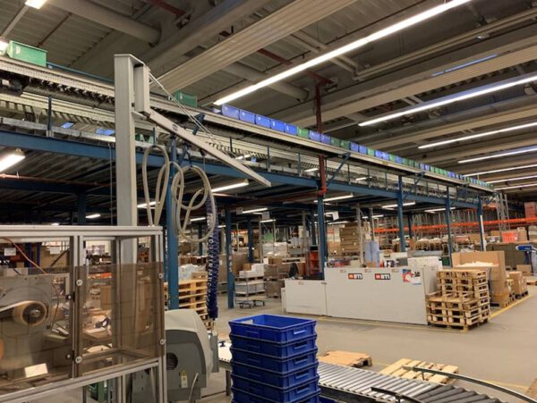 Stahlbau-Lagerbühne, ca. 480m2 mit Gitterrosten – gebraucht - : – Bild 5