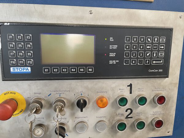 automatischer Blechlagerturm, Stopa, Einzel bzw. Doppelturm, für Bleche max. 1,50m x 3m, 3 To. Kassette, 49 Lagerplätze – gebraucht - : – Bild 5