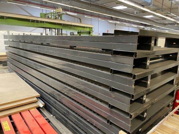 Kragarmregale, sipag, ein- und zweiseitig, 1.000kg / Arm, Höhe 5,50m, eingehängte Arme – gebraucht - : – Bild 7