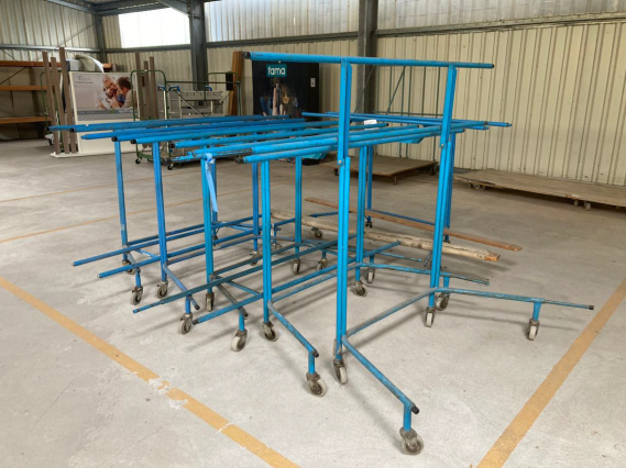 51 Stück Corletten, Breite 1,20 und 1,80m, Polsterwagen. Möbelroller, Schwerlastwagen - gebraucht - : lagertechnik 51 Stück Corletten, Breite 1,20 und 1,80m, Polsterwagen. Möbelroller, Schwerlastwagen - gebraucht - : – Bild 4